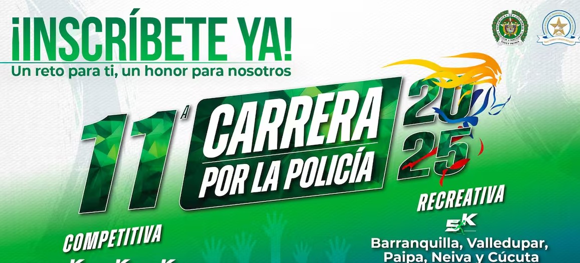 Barranquilla se alista para la 11ª Carrera por la Policía: un recorrido de 5K por el Gran Malecón