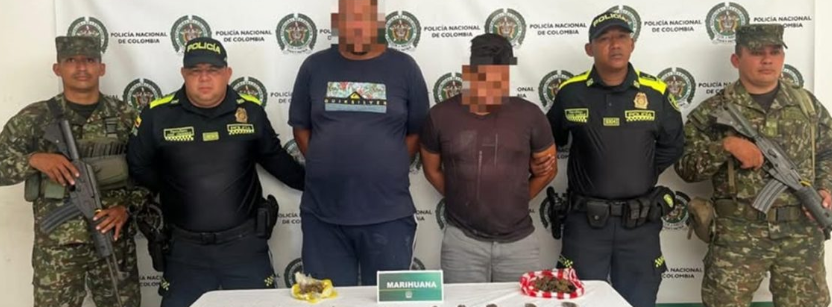 Caen dos presuntos expendedores de droga al servicio de ‘Los Costeños’ en Suan Atlántico