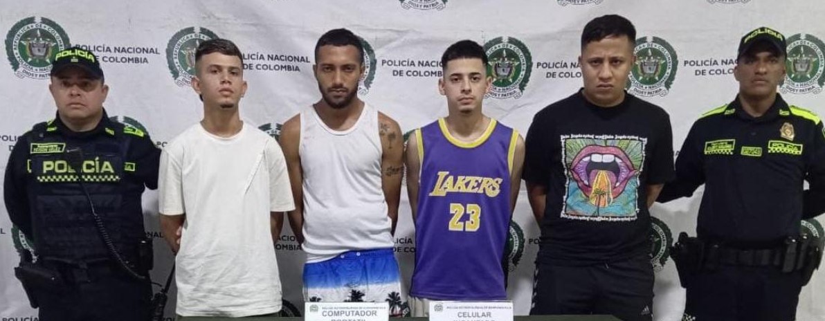 Capturan a cuatro presuntos responsables de 20 hurtos de vehículos en Barranquilla y Soledad