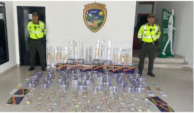 Incautados 70 kilos de pólvora en el barrio Las Palmas de Barranquilla