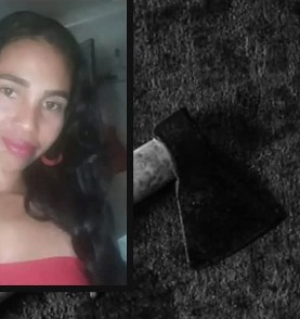 Mujer es asesinada con un hacha por su pareja sentimental.