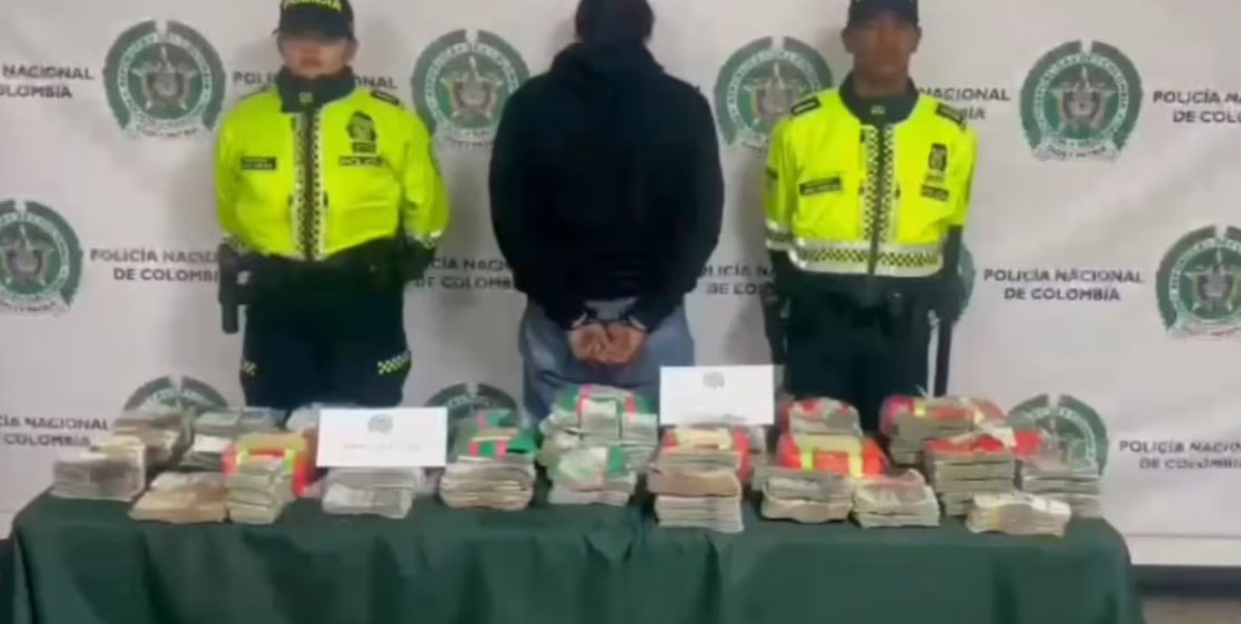 Domiciliario detenido en Bogotá transportando más de $55 millones sin justificar su procedencia